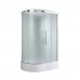 Душевая кабина AvaCan EM3912RLED AVA 120x90 правая, LED, стекла матовые, профиль хром