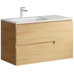 aqwella Тумба под умывальник 92x45 Accent Прямоугольная цвет дерево светлое ACC0109LDZ