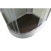 Душевая кабина AvaCan EM2912RLEDT AVA 120x90 правая, LED, стекла прозрачные, профиль хром