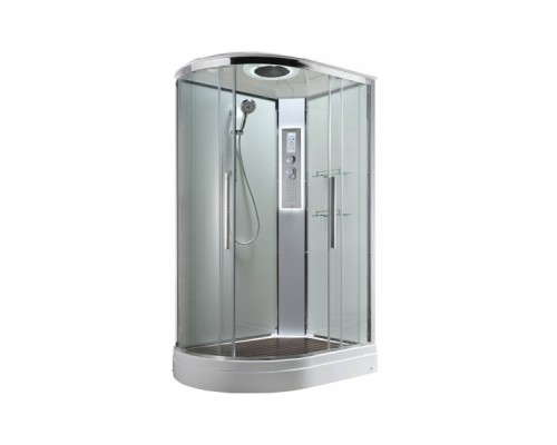 Душевая кабина AvaCan EM2912RLEDT AVA 120x90 правая, LED, стекла прозрачные, профиль хром