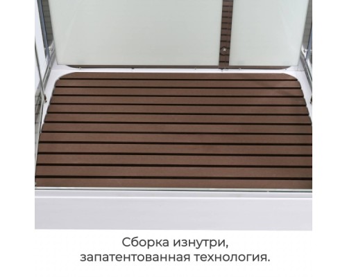 Душевая кабина AvaCan V2011 AVA 110x90 стандарт, стекла прозрачные, профиль хром