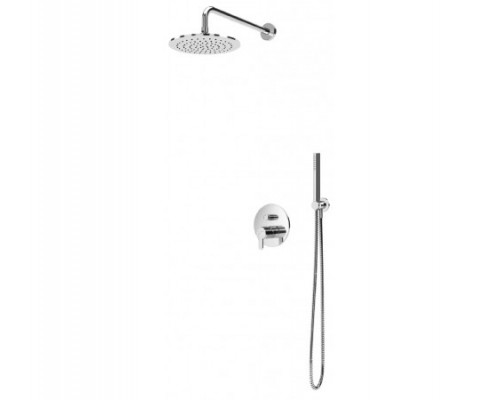 Душевая система скрытого монтажа, с латунной душевой лейкой Ø300 мм и ручным душем Elo Leaf 167 723 1CR Chrome