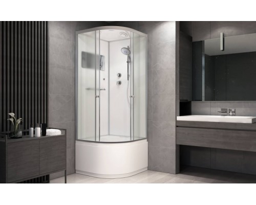 Душевая кабина AvaCan D511S AVA 110x110 стандарт, стекла матовые, профиль хром