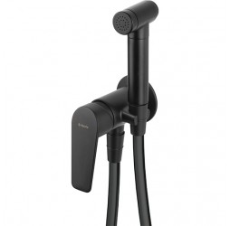 Deante Jasmin Nero Смеситель скрытого монтажа с гигиеническим душем, черный