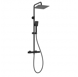 Deante Душевая колонна с термостатическим смесителем для душа, черный