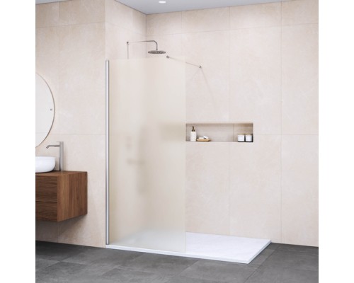 Душевая перегородка RGW WA-002 неподвижное Walk-In стекло матовое, 120*195 профиль хром 35100212-21