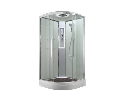Душевая кабина Avacan EM2011LEDT AVA 110x110 LED, стекла прозрачные, профиль хром