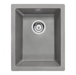 Deante Corda серый металлик - мойка 1 чаша, 380*460*180 мм + сифон