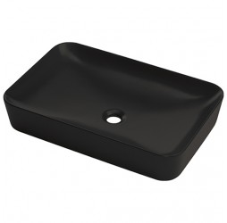 Deante Tess Nero Умывальник накладной, 600х400х110 мм, черный