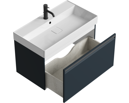 aqwella Тумба под умывальник 81x47 Pure Прямоугольная цвет серый PUR0108GRM