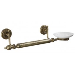 Полотенцедержатель с мыльницей Caprigo Royal 6716 c/br