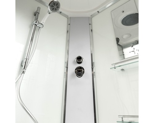 Душевая кабина AvaCan EM5012R AVA 120x90 стандарт, правая, стекла с рисунком, профиль хром
