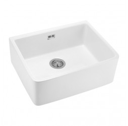 Deante Sabor - мойка керамическая 1 чаша, 595*475*200 мм + сифон SPACE SAVER