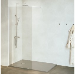 Душевую перегородку RGW WA-010W неподвижное Walk In cтекло прозрачное, 8 мм 110*195 белый
