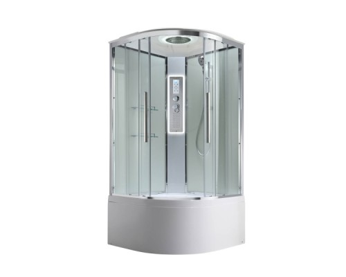 Душевая кабина Avacan EM5011LEDT AVA 110x110 LED, стекла прозрачные, профиль хром