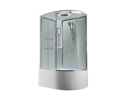 Душевая кабина AvaCan EM5812LLEDT AVA 120x80 левая, LED, стекла прозрачные, профиль хром