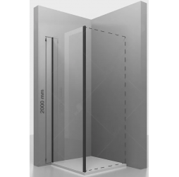 Боковую стенку дверь  RGW Z-050-3-B прозрачное cтекло цвет профиля 6 мм 352205307-14