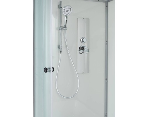Душевая кабина AvaCan D5010N AVA 100x100 без крыши, стекла матовые, профиль хром