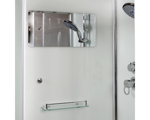 Душевая кабина AvaCan D10 AVA 100x100 без крыши, стекла матовые, профиль хром