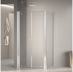 Душевой уголок RGW PA-47 (PA-04 + Z-050-1+держ.) прозрачное cтекло цвет профиля 5 мм 04084