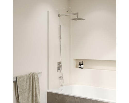 Стационарная шторка на ванну RGW SC-056-8 30*150 прозрачное стекло 8 мм 35110562830-11