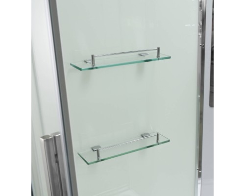 Душевая кабина Avacan EM3011NT AVA 110x110 без крыши, стекла прозрачные, профиль хром