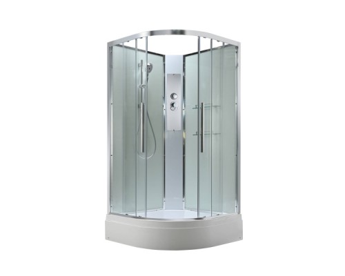 Душевая кабина Avacan EM3011NT AVA 110x110 без крыши, стекла прозрачные, профиль хром