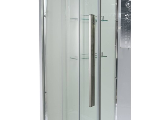 Душевая кабина Avacan EM3011NT AVA 110x110 без крыши, стекла прозрачные, профиль хром