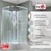 Душевая кабина Avacan EM3011NT AVA 110x110 без крыши, стекла прозрачные, профиль хром