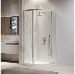 Душевой уголок, трапеция RGW PA-86 прозрачное(Easy) cтекло цвет профиля 6 мм 38088699-11