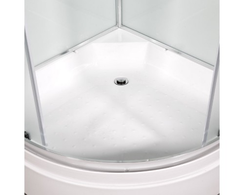 Душевая кабина AvaCan D271SLED AVA 100x100 LED, стекла матовые, профиль хром