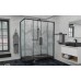 Душевой уголок Avacan FB2 190-210 + SB100 AVA 190-210x100 стекла с рисунком, профиль черный