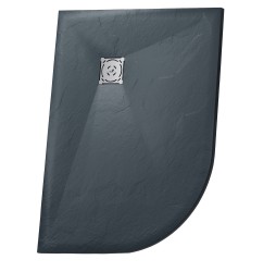 Душевой поддон асимметричный RGW ST/AR-G графит \ серый искусственный камень cерия Stone Tray (90*120*2,5/3) 16154129-02R