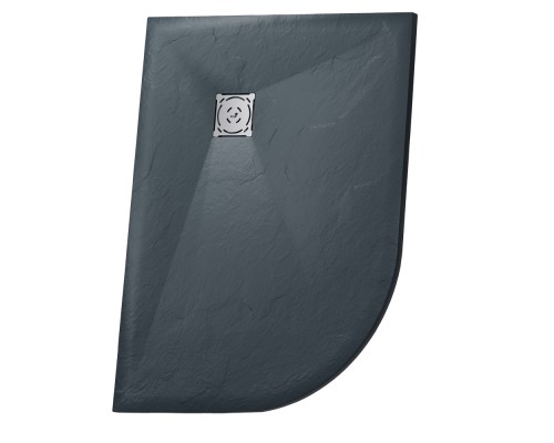 Душевой поддон асимметричный RGW ST/AR-G графит \ серый искусственный камень cерия Stone Tray (90*120*2,5/3) 16154129-02R