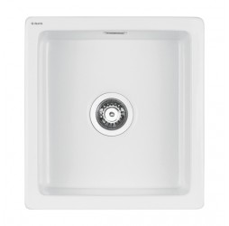 Deante Sabor - мойка керамическая 1 чаша, 450*475*180 мм + сифон SPACE SAVER