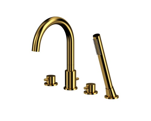 Смеситель для ванны на 4 отверстия WHITECROSS Y Y1232GL (золото)