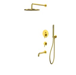 Система для ванны скрытого монтажа WHITECROSS Y YSET07GL (золото)