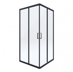 Deante Funkia Кабина квадратная, стекло прозрачное, черный профиль, 80х80\90х90 высота 185см