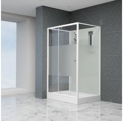 Душевая кабина RGW AN-207 Frost Line 90x120см, цвет профиля белый, стекло 5 мм 411320792-95