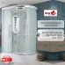 Душевая кабина Avacan EM3912LLED AVA 120x90 левая, LED, стекла матовые, профиль хром