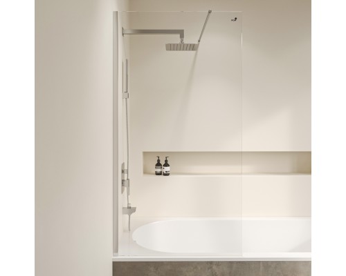 Стационарная шторка на ванну RGW SC-051 70*150 прозрачное стекло 8 мм 351105107-11