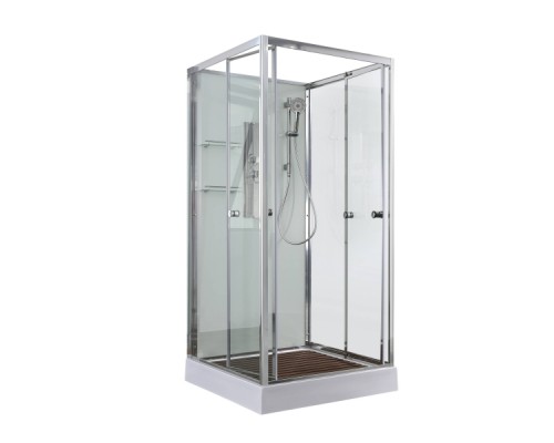 Душевая кабина AvaCan V2090N AVA 90x90 без крыши стекла прозрачные, профиль хром