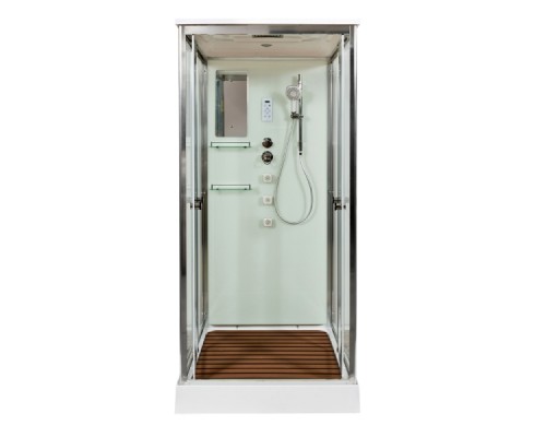 Душевая кабина AvaCan V8015 AVA 80x80 стекла прозрачные, профиль хром