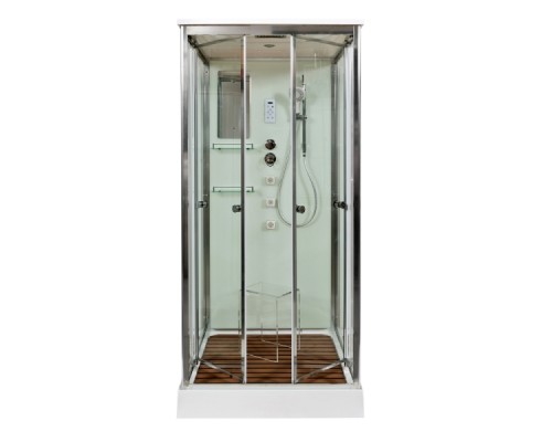 Душевая кабина AvaCan V8015 AVA 80x80 стекла прозрачные, профиль хром
