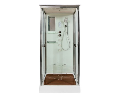 Душевая кабина AvaCan V8015 AVA 80x80 стекла прозрачные, профиль хром