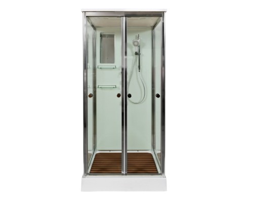 Душевая кабина AvaCan V8015 AVA 80x80 стекла прозрачные, профиль хром
