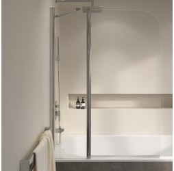 Раздвижная шторка на ванну RGW SC-011 110*140 прозрачное стекло 6 мм 351101111-11