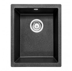 Deante Corda графитовый металлик - мойка 1 чаша, 380*460*180 мм + сифон