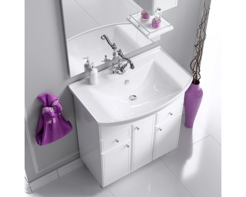 AQWELLA Тумба под умывальник 88x51 Barcelona Прямоугольная цвет белый BA0108K