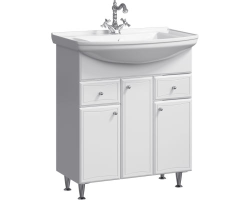 AQWELLA Тумба под умывальник 88x51 Barcelona Прямоугольная цвет белый BA0108K